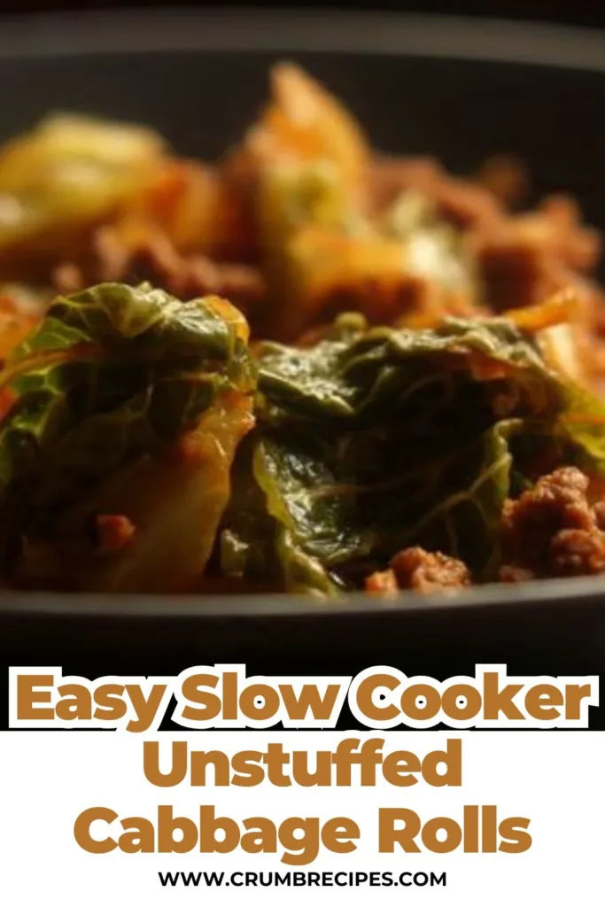 Slow Cooker Unstuffed Cabbage Rolls