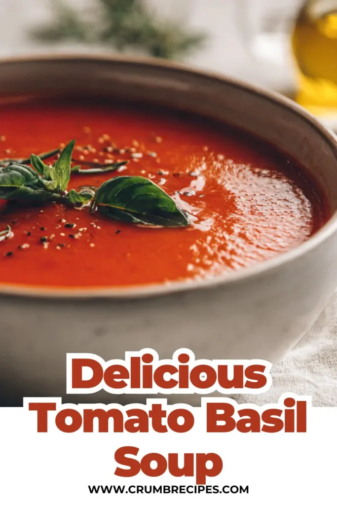 Tomato Basil Soup: A Cozy Bowl of Yum Tomato Basil Soup Tomato Basil Soup: A Cozy Bowl of Yum
