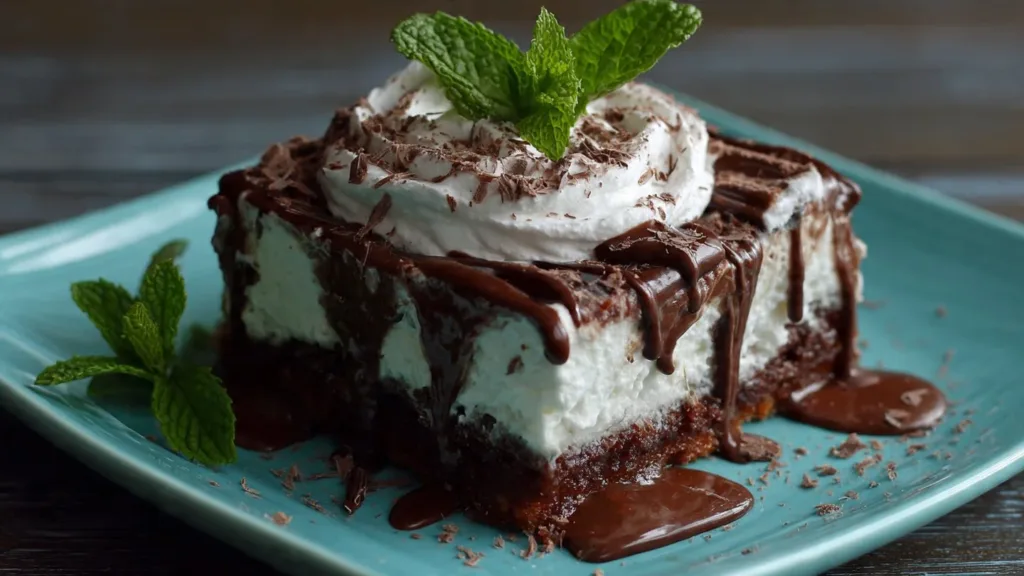 Andes Mint Poke Cake Recipe: Chocolate Fudge & Mint Whipped Cream