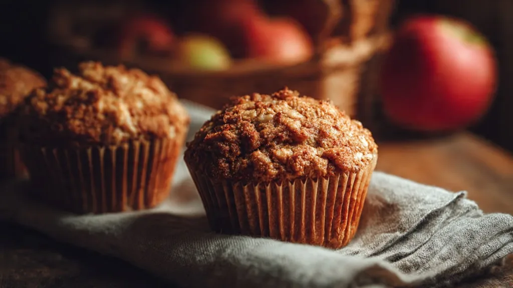 Apple Cinnamon Oat Muffins