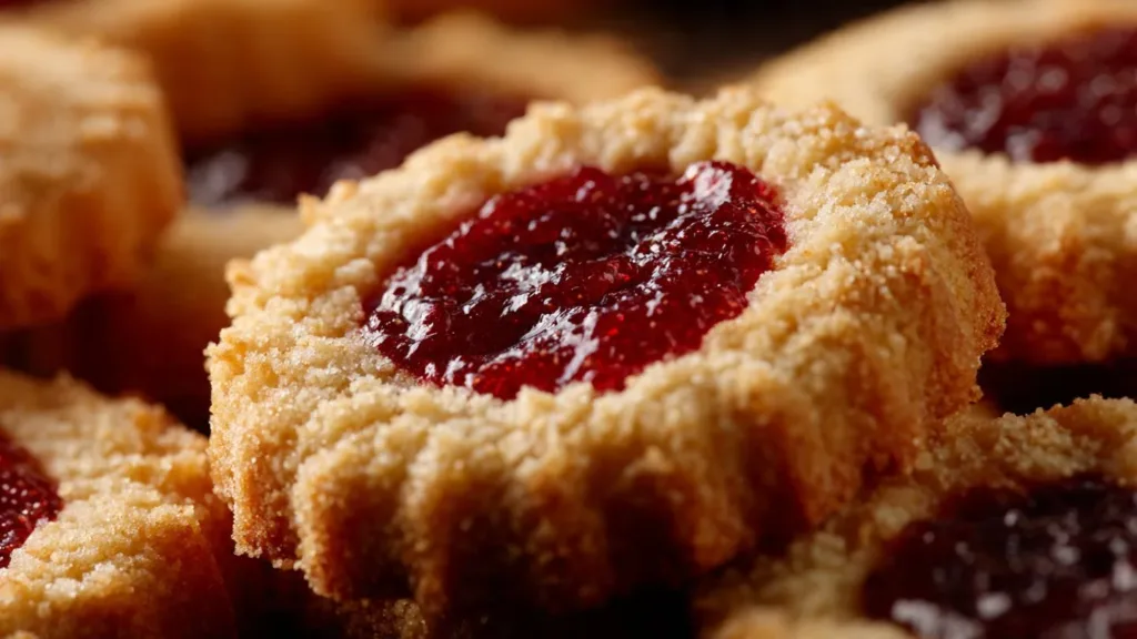 Buttery Raspberry Crumble Cookies with a Sweet Jam Filling: A Treat That’s Hard to Resist