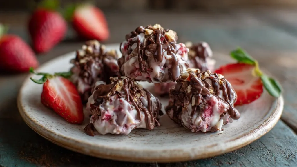 Chocolate Strawberry Yogurt Clusters (Viral Recipe!)