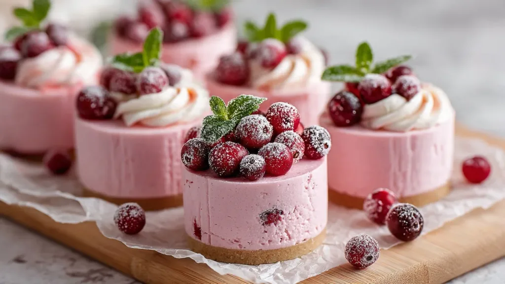 Cranberry Mousse Cups