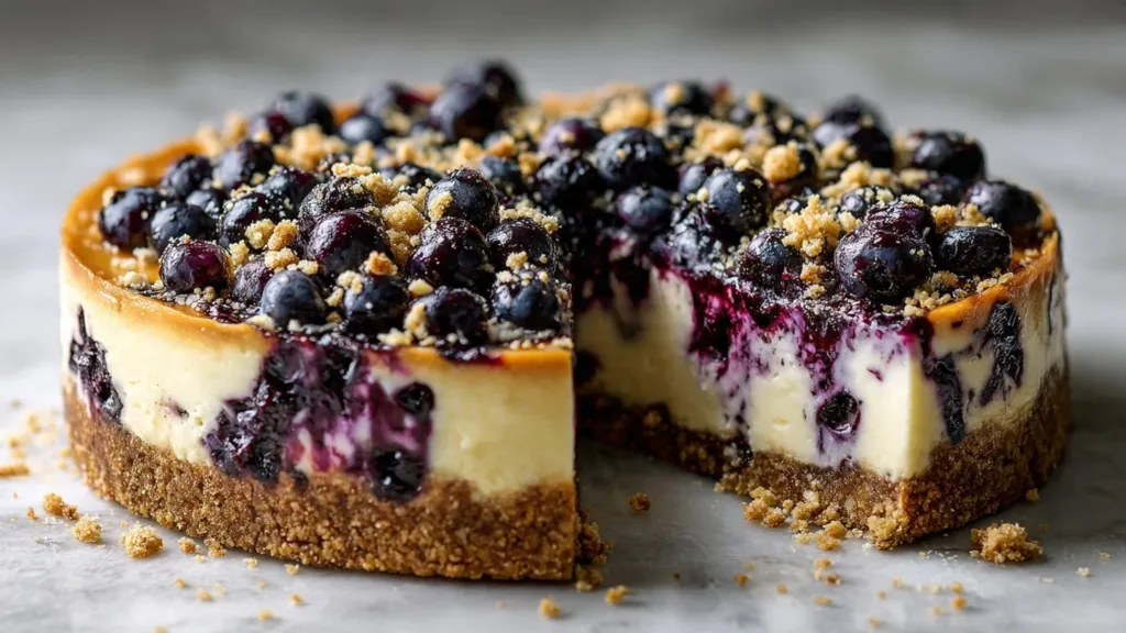 Creamy Blueberry Cheesecake