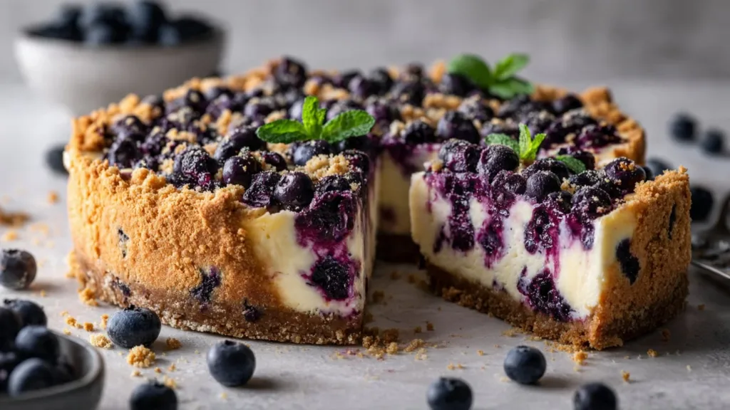 Creamy Blueberry Cheesecake