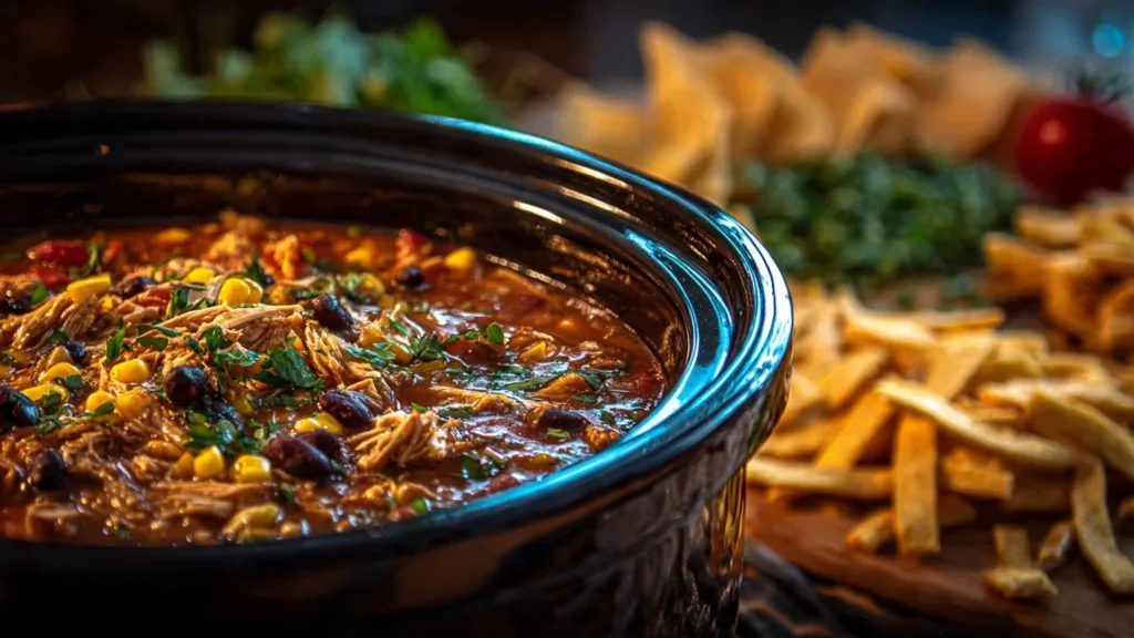 Creamy Chicken Tortilla Soup chicken tortilla soup Creamy Chicken Tortilla Soup