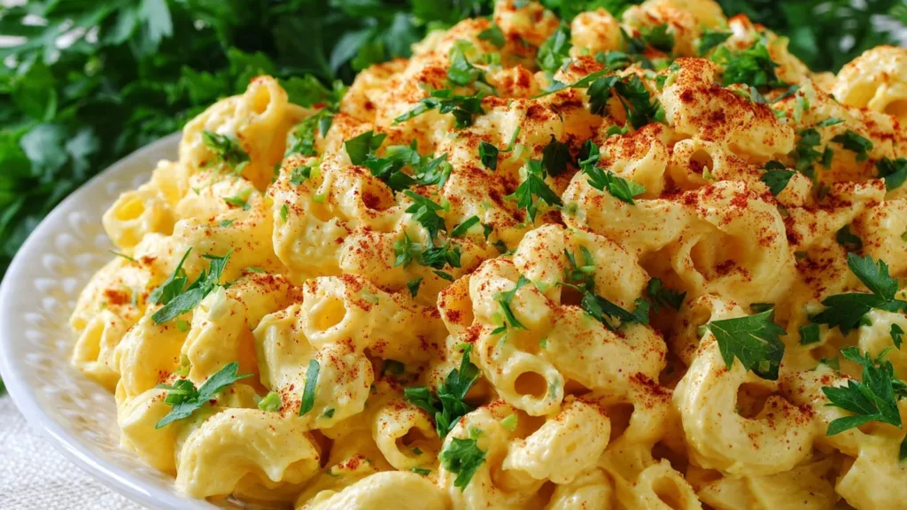Deviled Egg Macaroni Salad