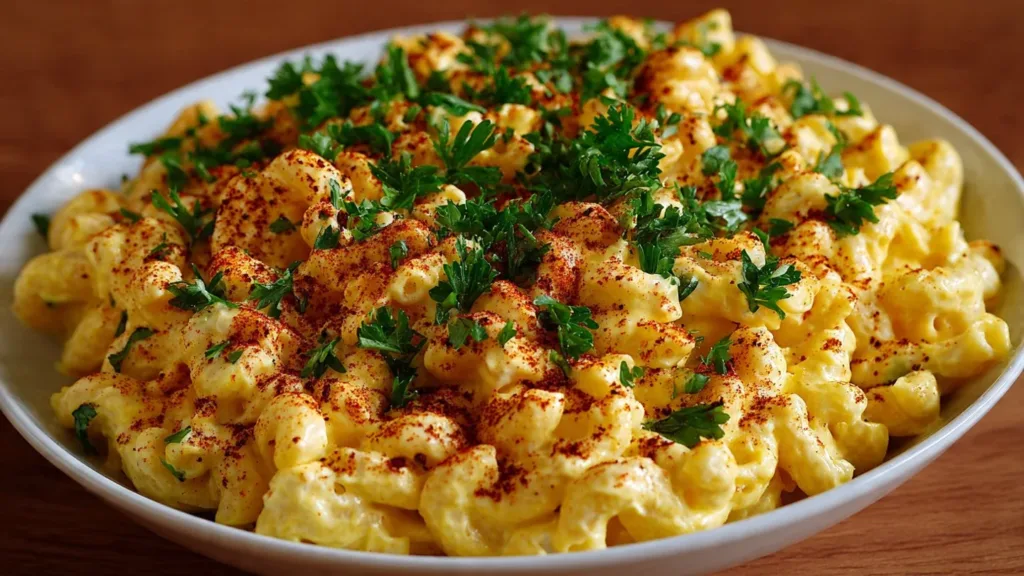 Deviled Egg Macaroni Salad