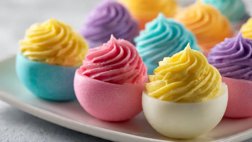 Dyed Deviled Eggs