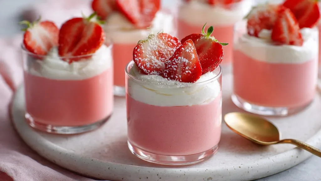 Easy Strawberry Jello Greek Yogurt Dessert