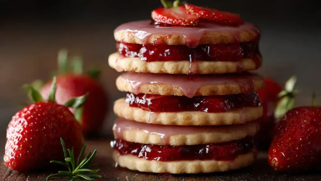 Easy Strawberry Shortbread Cookies- Deliciously Sweet Bites