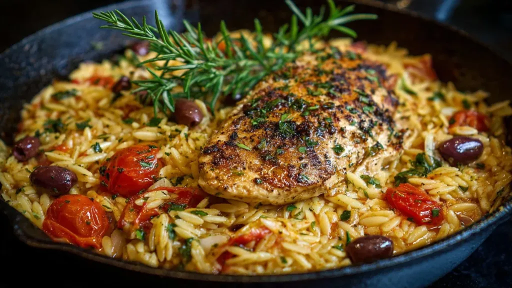 Flavorful Mediterranean Chicken Orzo Recipe For A Healthy Dinner