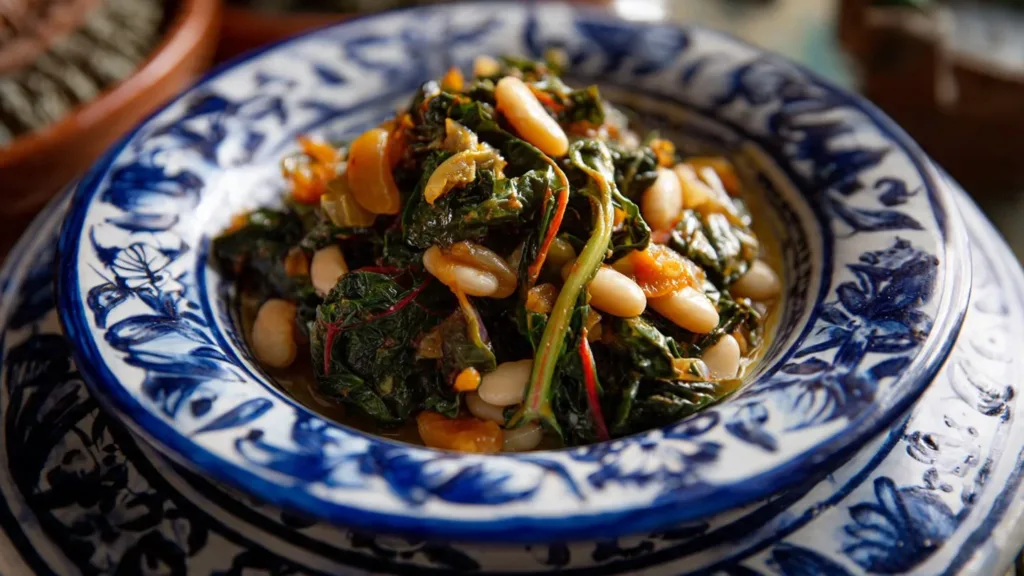 Garlicky Sautéed Swiss Chard and White Beans Recipe