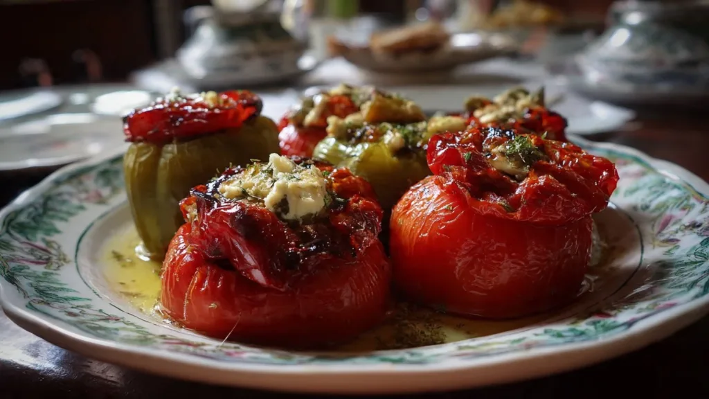 Gemista: Classic Greek Stuffed Peppers & Tomatoes