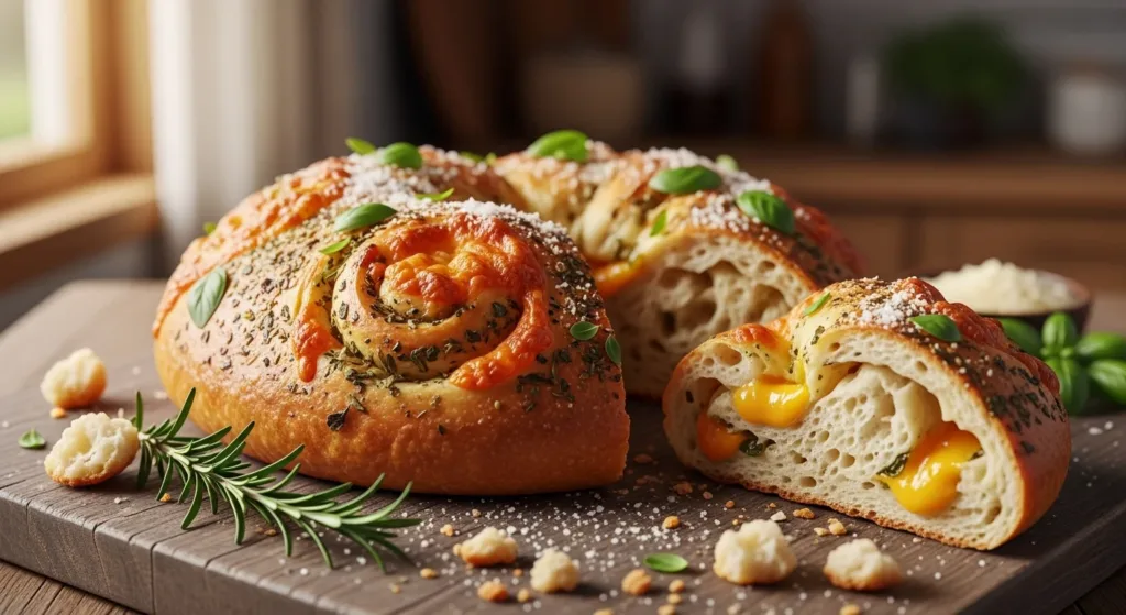 Italian Herbs and Cheese Bread