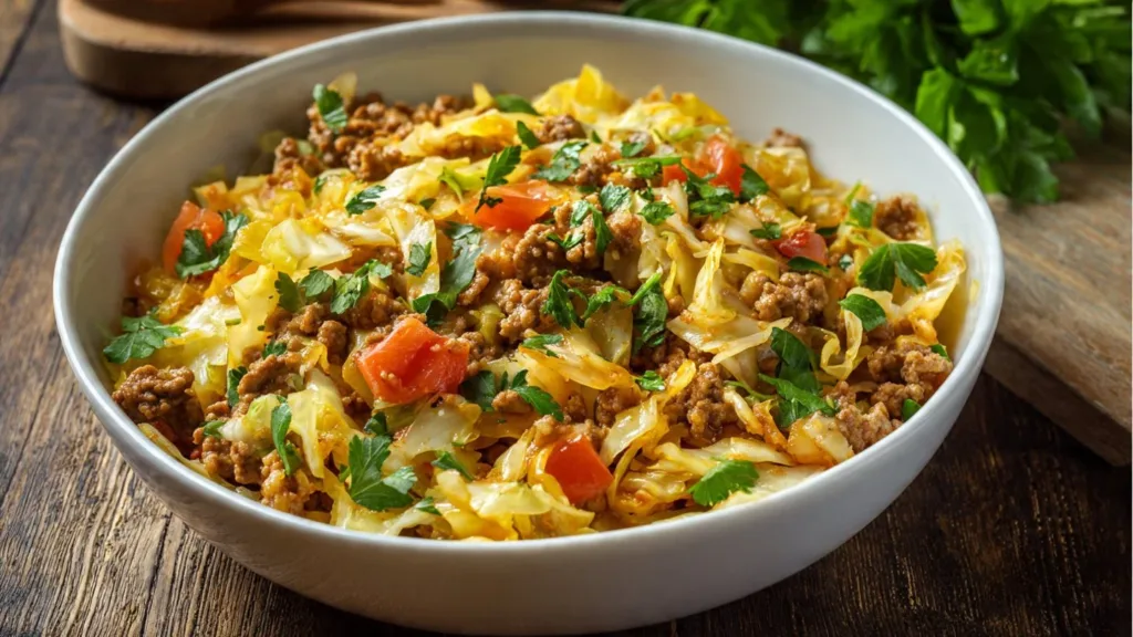 Low Carb Unstuffed Cabbage Casserole Recipe