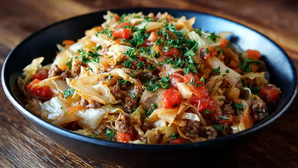 Low Carb Unstuffed Cabbage Casserole Recipe