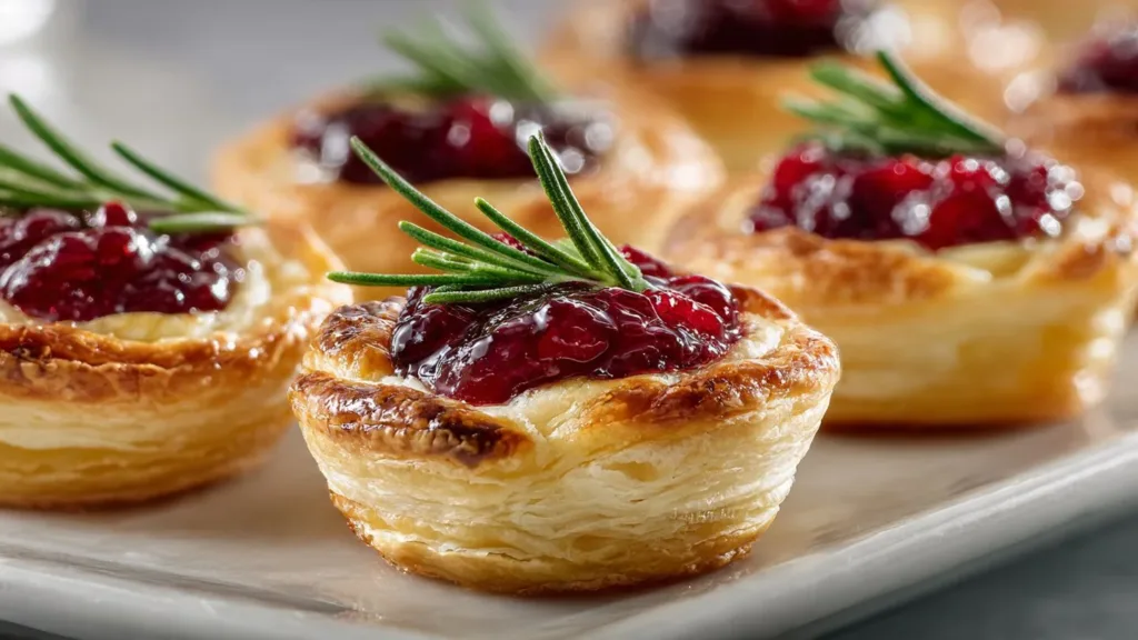 Mini Cranberry Brie Bites with Puff Pastry Cranberry Brie Bites Mini Cranberry Brie Bites with Puff Pastry