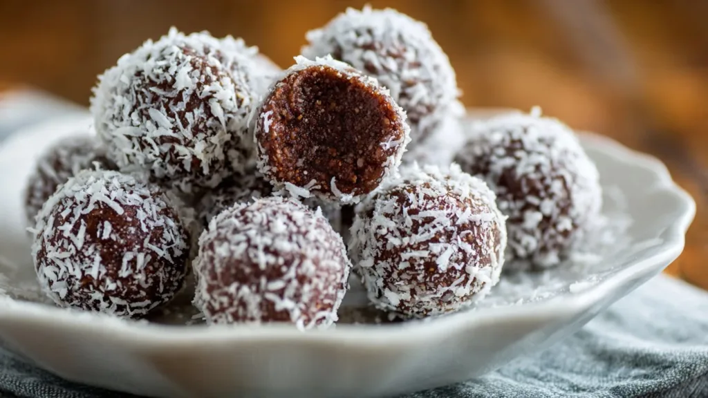 No Bake Chocolate Protein Balls