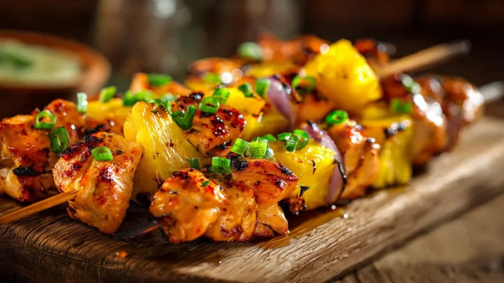 Pineapple Chicken Kabobs