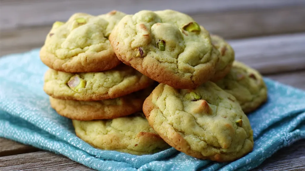 Soft and Chewy Pistachio Pudding Cookies pistachio pudding cookies Soft and Chewy Pistachio Pudding Cookies