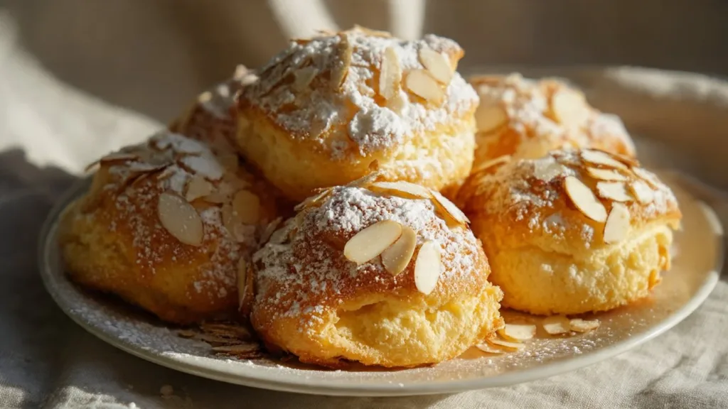 Soft Ricotta Almond Pillows