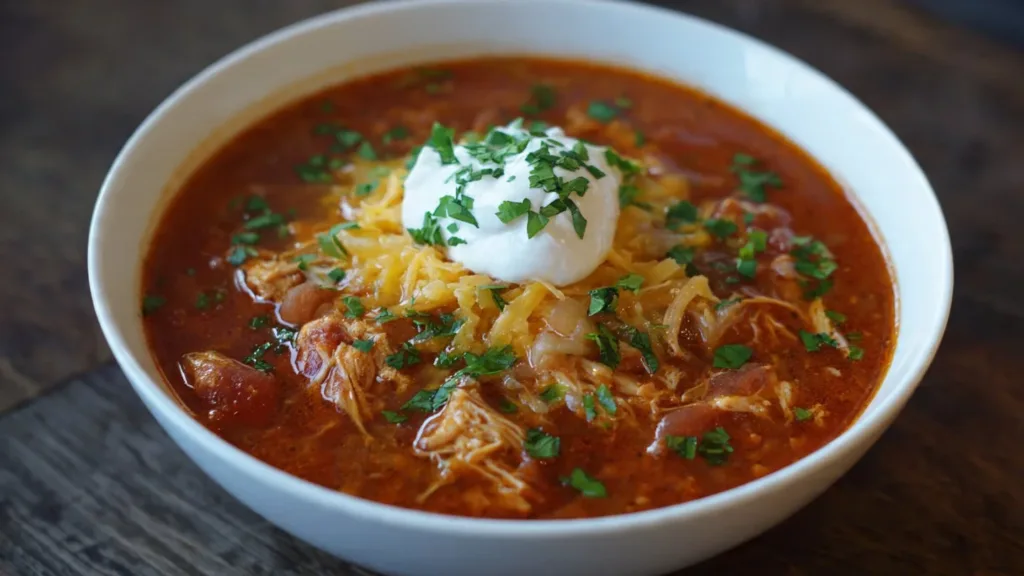 This EASY Chicken Enchilada Soup recipe
