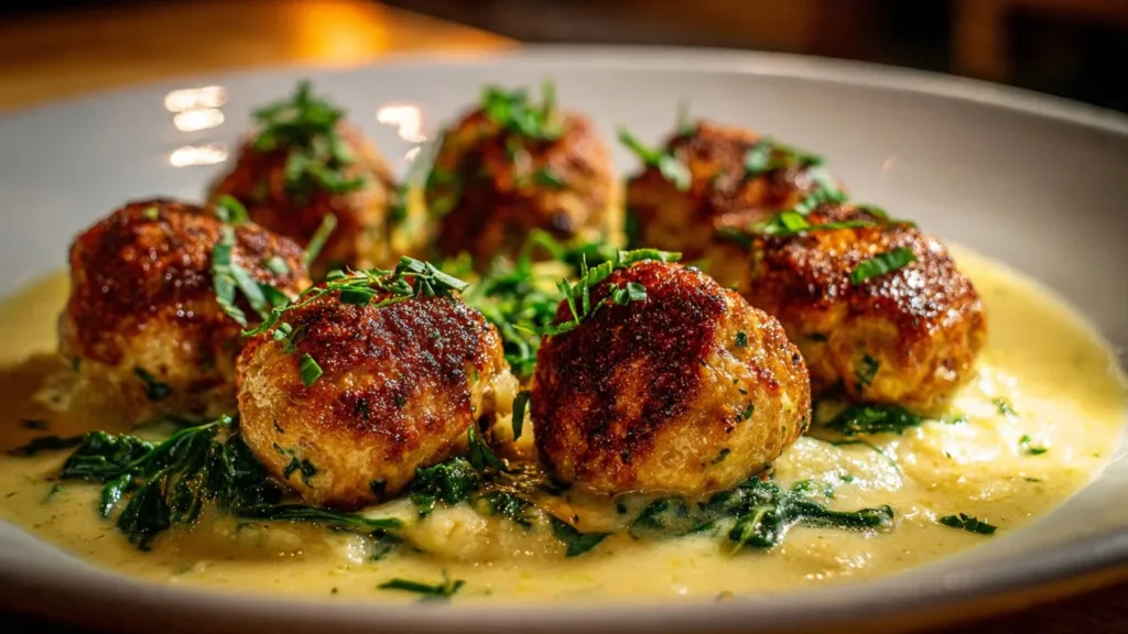 Baked Chicken Ricotta Meatballs