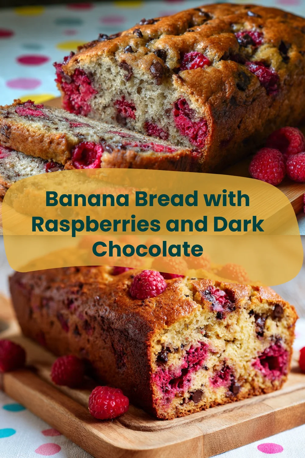 Indulgent Raspberry Dark Chocolate Banana Bread: The Ultimate Sweet Treat Banana Bread Banana Bread with Raspberries and Dark Chocolate