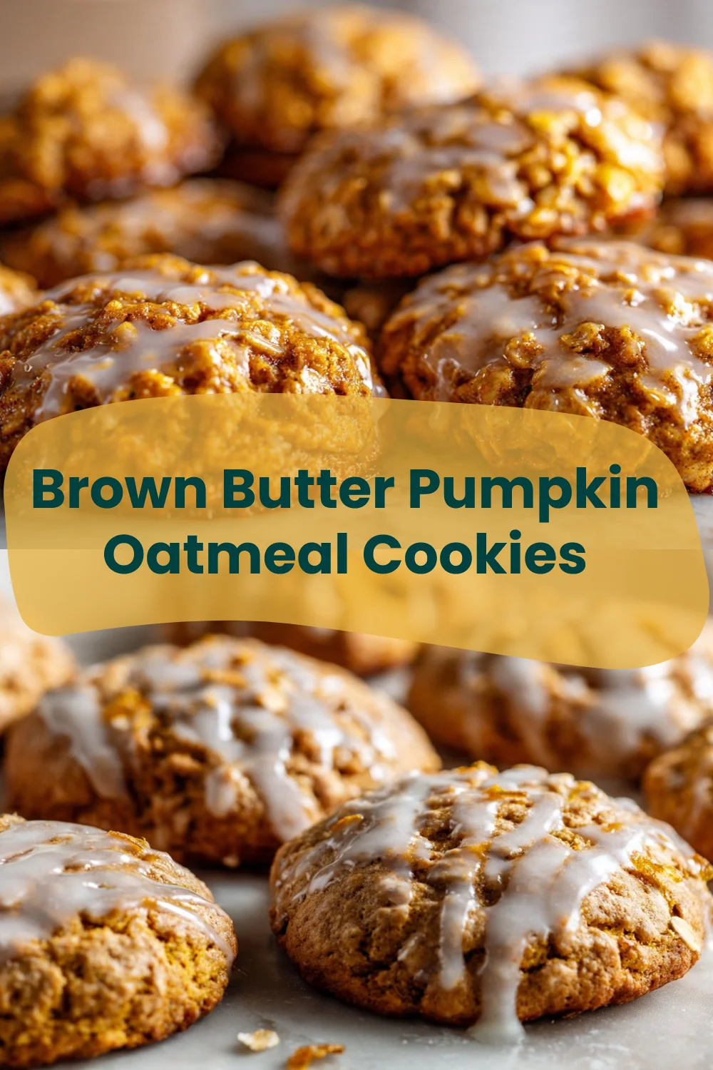 Brown Butter Pumpkin Oatmeal Cookies pumpkin oatmeal cookies Brown Butter Pumpkin Oatmeal Cookies