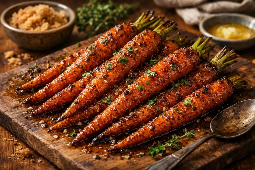 Brown Sugar Roasted Carrots