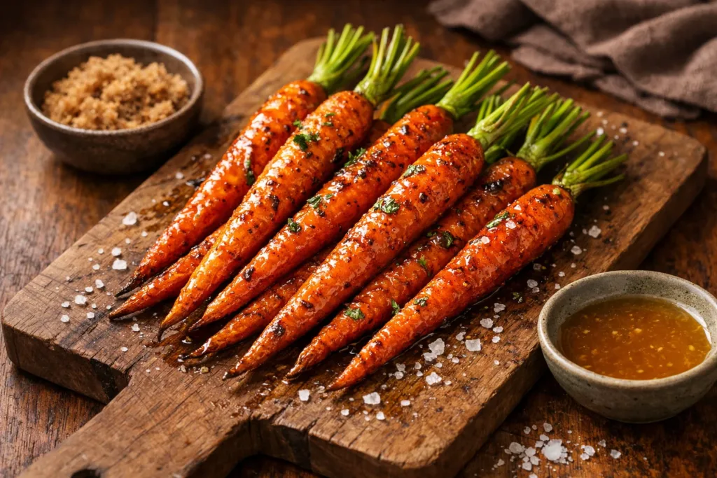 Brown Sugar Roasted Carrots
