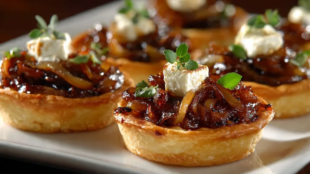Caramelized Onion and Goat Cheese Tarts