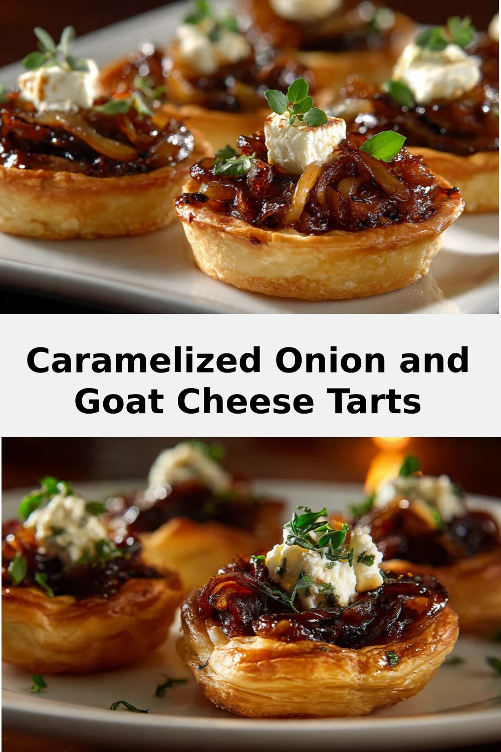 Caramelized Onion and Goat Cheese Tarts
