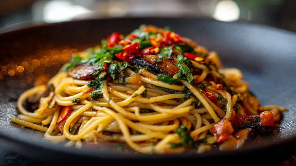 Caramelized Onion Pasta with Chili Oil: A Sweet and Spicy Flavor Bomb