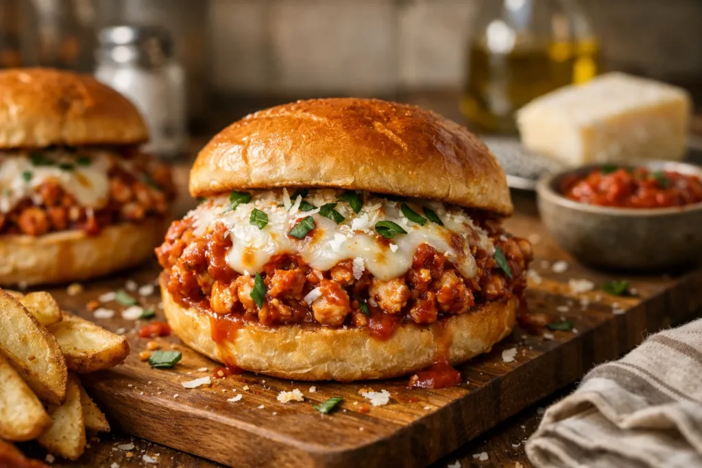 Chicken Parmesan Sloppy Joes