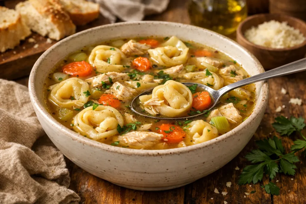 Chicken Tortellini Soup