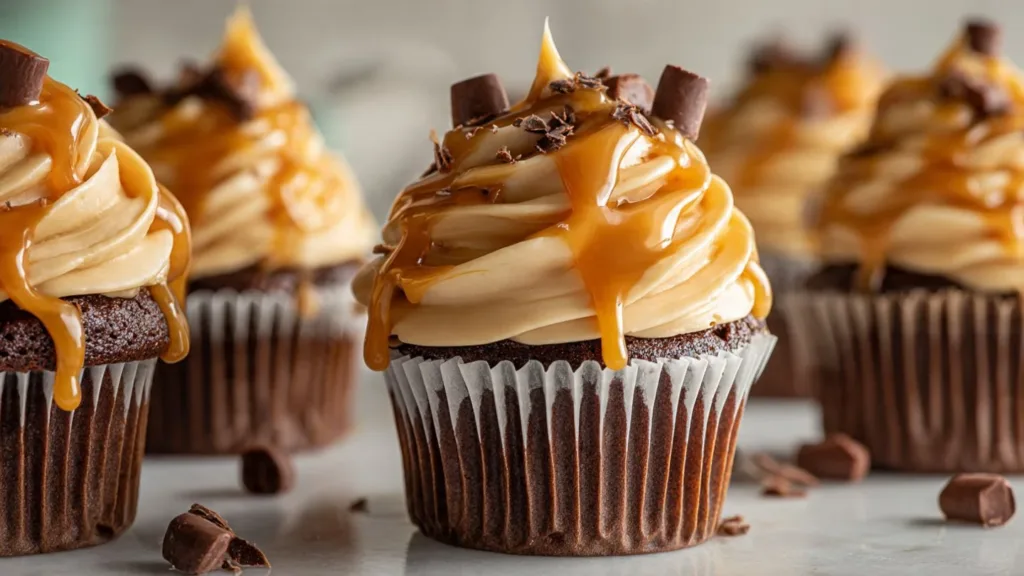 Decadent Chocolate Espresso Cupcakes with Salted Caramel Buttercream Bite-Sized Bliss