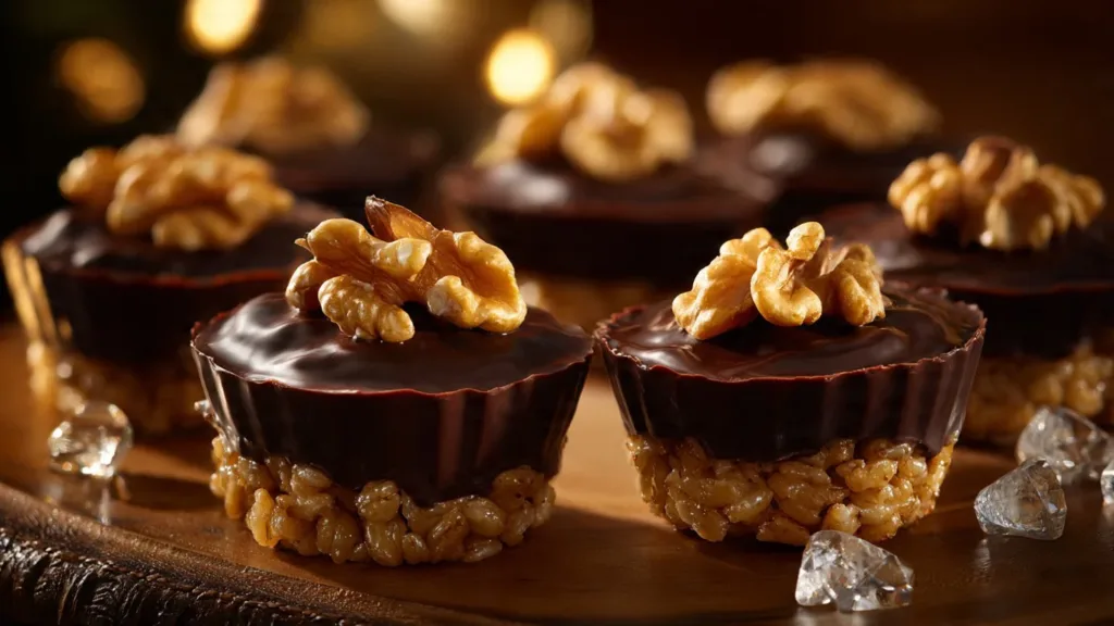 Chocolate Peanut Butter Rice Krispie Cups