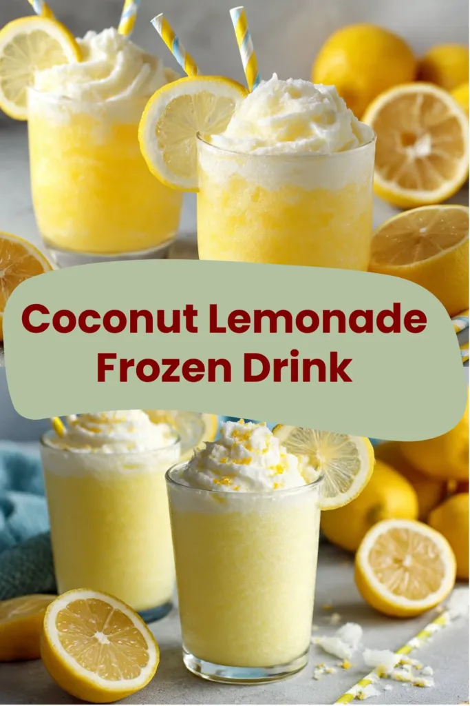 Coconut Lemonade Frozen Drink
