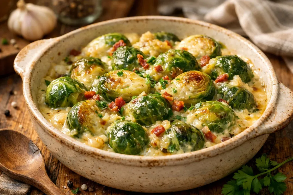 Creamy Brussels sprouts