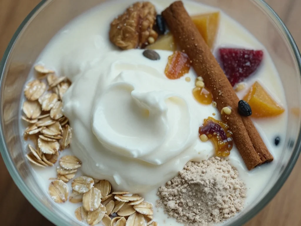 Creamy Cinnamon High-Protein Overnight Oats