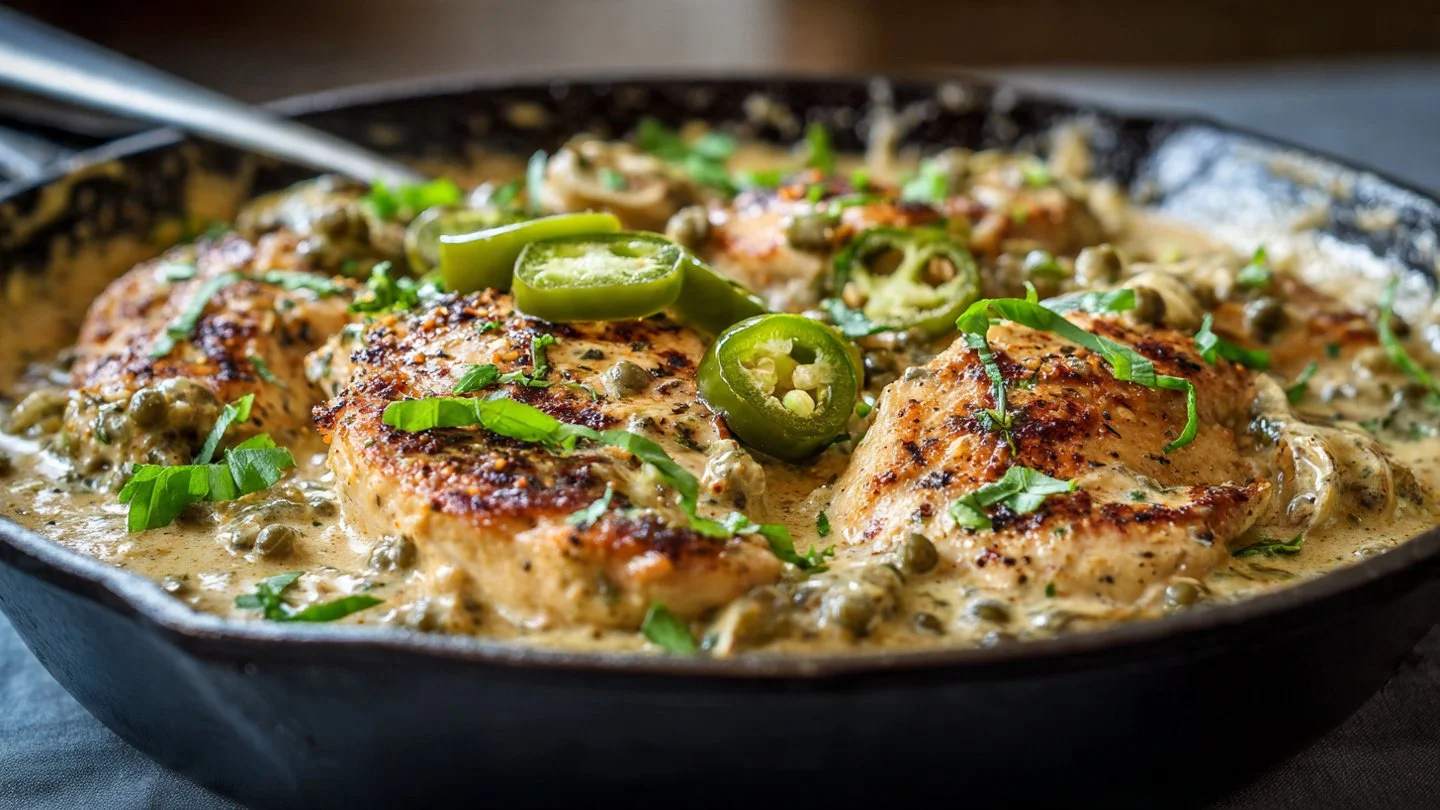 Creamy Pepperoncini Chicken Skillet