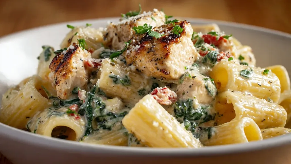 Creamy Pesto Chicken Pasta Bake Quick, Cheesy & Totally Cozy