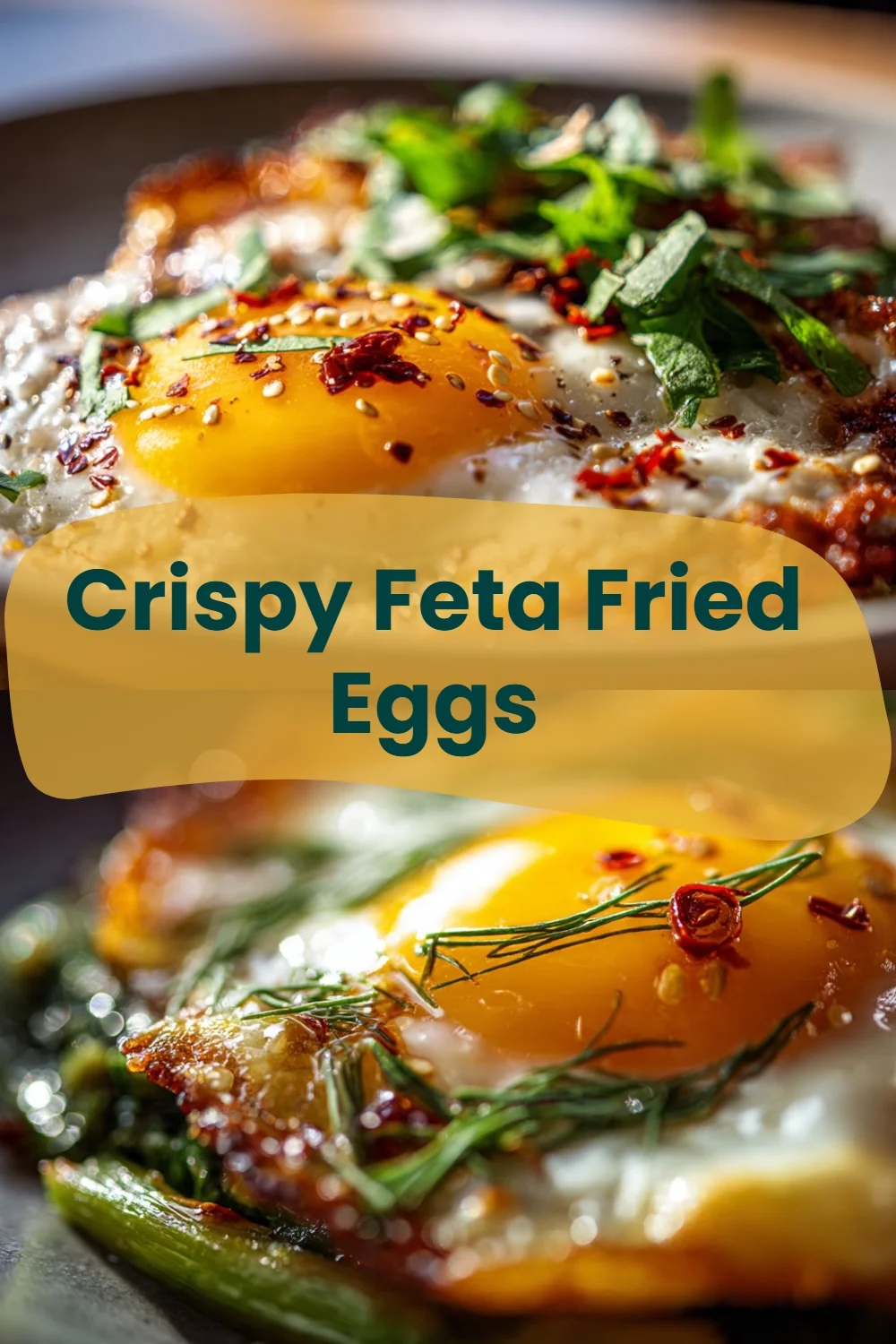 Crispy Feta Fried Eggs