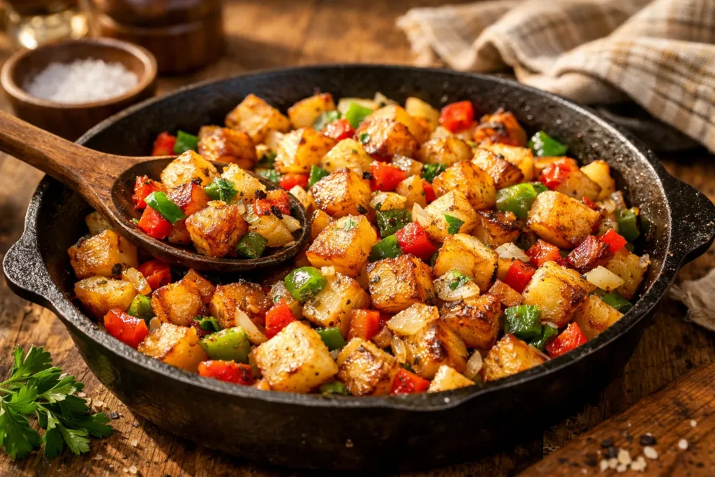 Crispy Potatoes O’Brien with Peppers & Onions