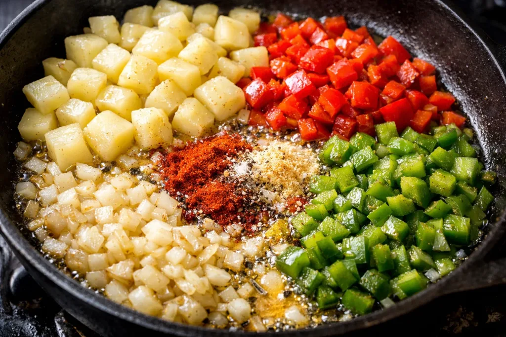 Crispy Potatoes O’Brien