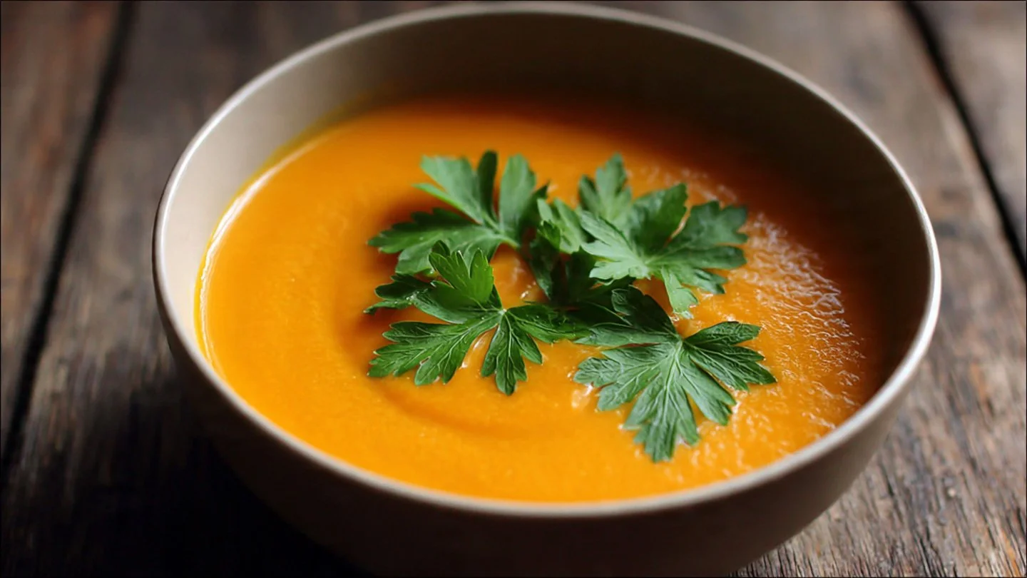Easy Carrot, Ginger & Apple Soup