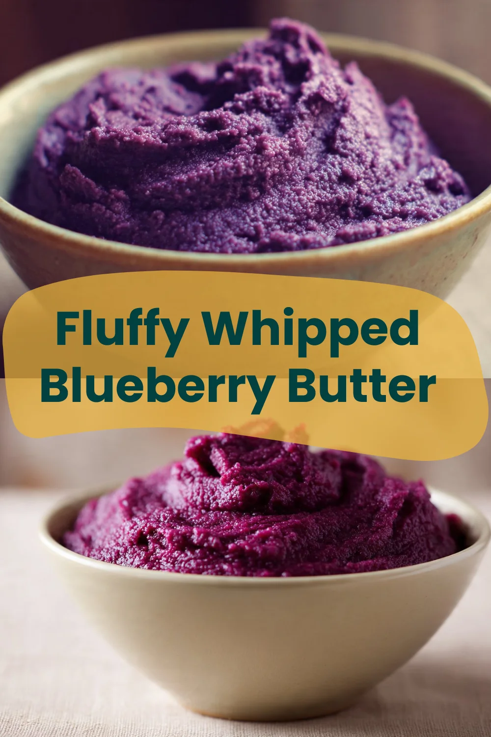 Fluffy Whipped Blueberry Butter