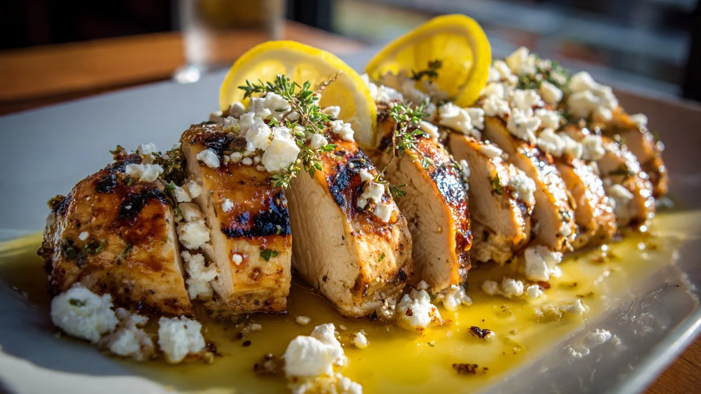 Greek Chicken with Lemon and Feta